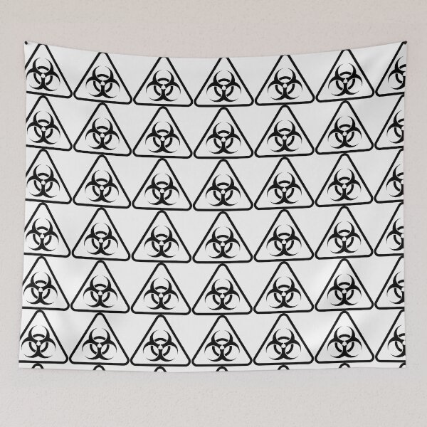 Item preview, Biohazard symbol inside triangle biological danger designed and sold by Dreamakerstudio.