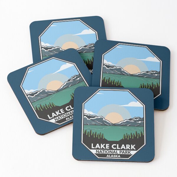 Item preview, Lake Clark National Park Minimal Retro Emblem designed and sold by KrisSidDesigns.