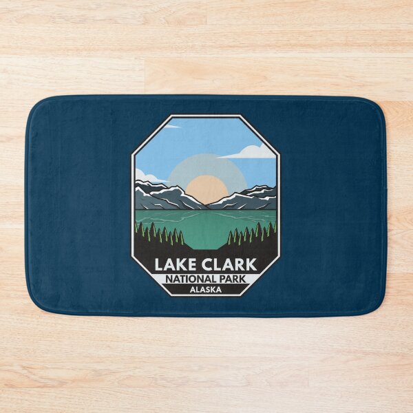 Item preview, Lake Clark National Park Minimal Retro Emblem designed and sold by KrisSidDesigns.