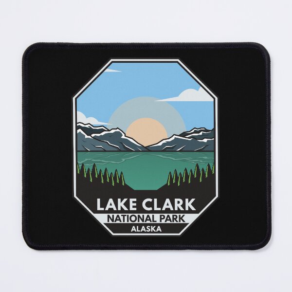 Item preview, Lake Clark National Park Minimal Retro Emblem designed and sold by KrisSidDesigns.