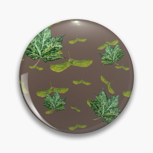Item preview, Helicopter maple leaf seamless pattern  designed and sold by Yana Mustafina | Boho Soulful Designs.