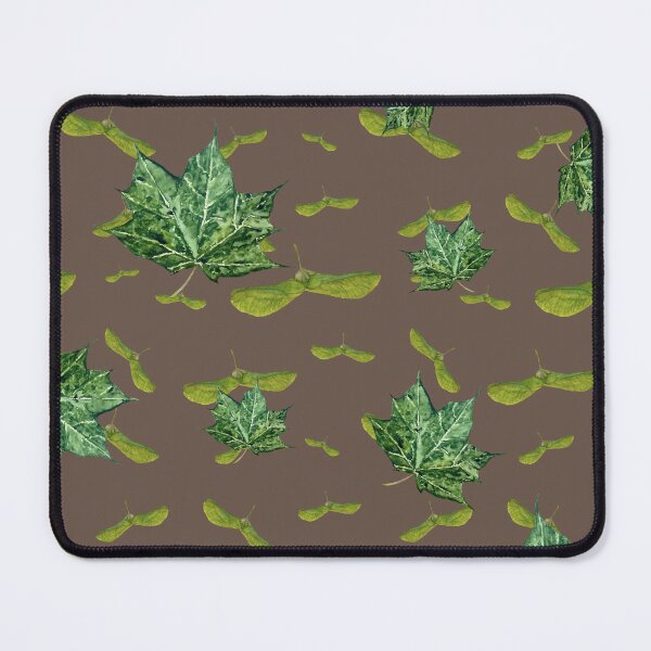 Item preview, Helicopter maple leaf seamless pattern  designed and sold by Yana Mustafina | Boho Soulful Designs.