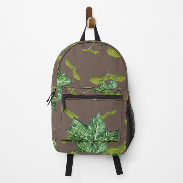 Item preview, Helicopter maple leaf seamless pattern  designed and sold by Yana Mustafina | Boho Soulful Designs.