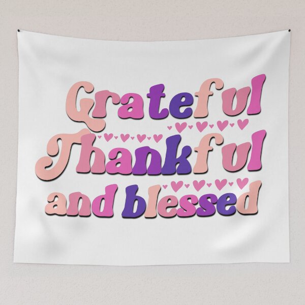 Item preview, grateful thankful and bless designed and sold by Emotionville.