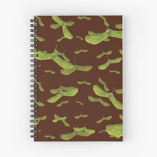 Aperçu de l'œuvre Helicopter leaf seamless pattern créée et vendue par Yana Mustafina | Boho Soulful Designs.