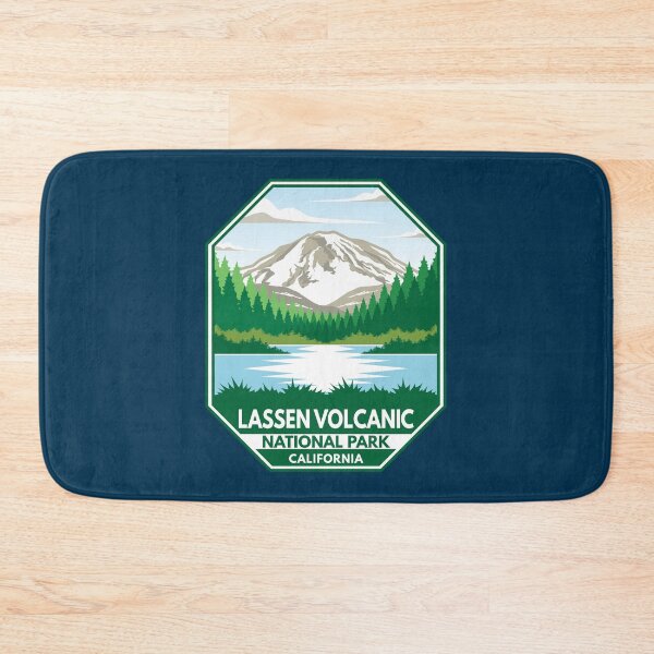 Item preview, Lassen Volcanic National Park Minimal Retro Emblem designed and sold by KrisSidDesigns.