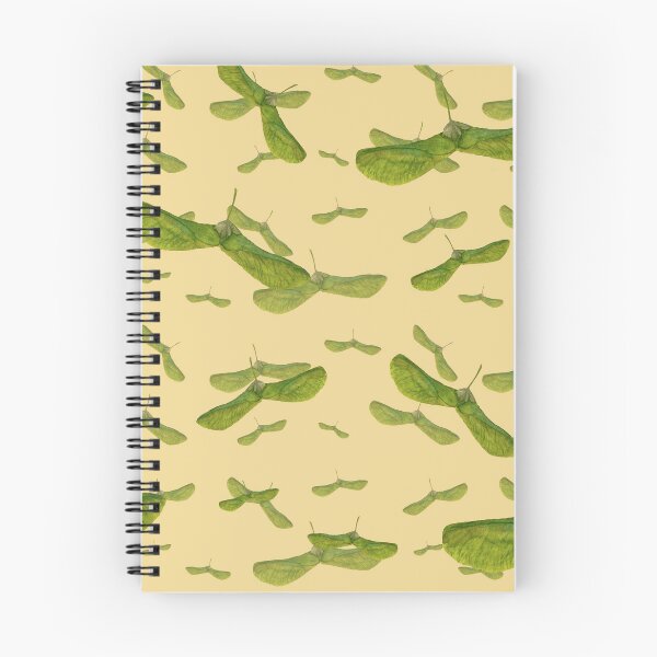 Aperçu de l'œuvre Copy of Helicopter leaf seamless pattern beige background créée et vendue par Yana Mustafina | Boho Soulful Designs.