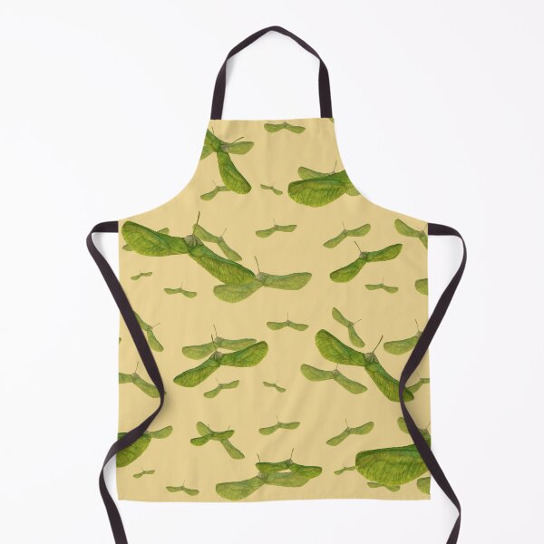 Item preview, Copy of Helicopter leaf seamless pattern beige background designed and sold by Yana Mustafina | Boho Soulful Designs.
