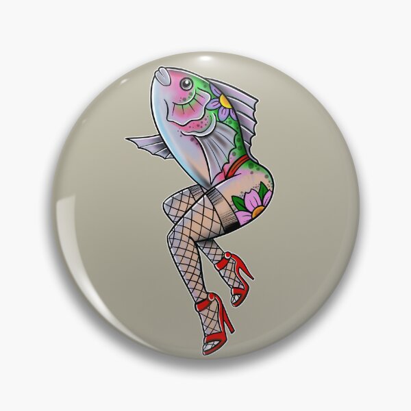 Item preview, Mermaid Tattoo Flash designed and sold by SpaceTruck.