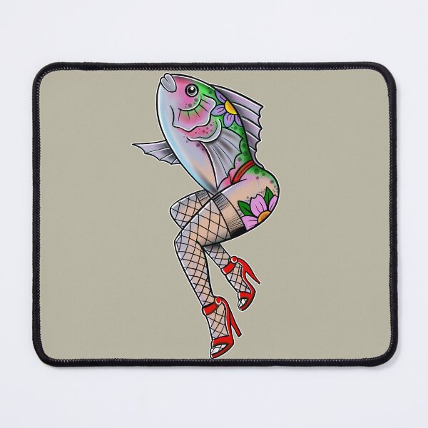 Item preview, Mermaid Tattoo Flash designed and sold by SpaceTruck.