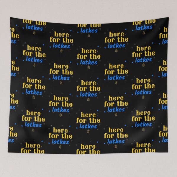 Item preview, Here for the Latkes Hanukkah designed and sold by Cardinal Designs.