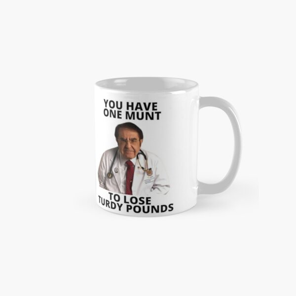  LINQWkk Taza de café con texto en inglés Dr. Nowzaradan con  texto en inglés «My 600 lb life You have one munt to lose turdy pounds»,  divertida taza de café de