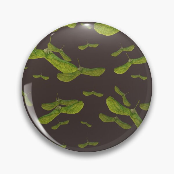 Artikelvorschau, Helicopter leaf seamless pattern dark background entworfen und verkauft von Yana Mustafina | Boho Soulful Designs.