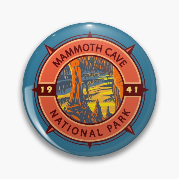 Item preview, Mammoth Cave National Park Retro Compass Emblem designed and sold by KrisSidDesigns.