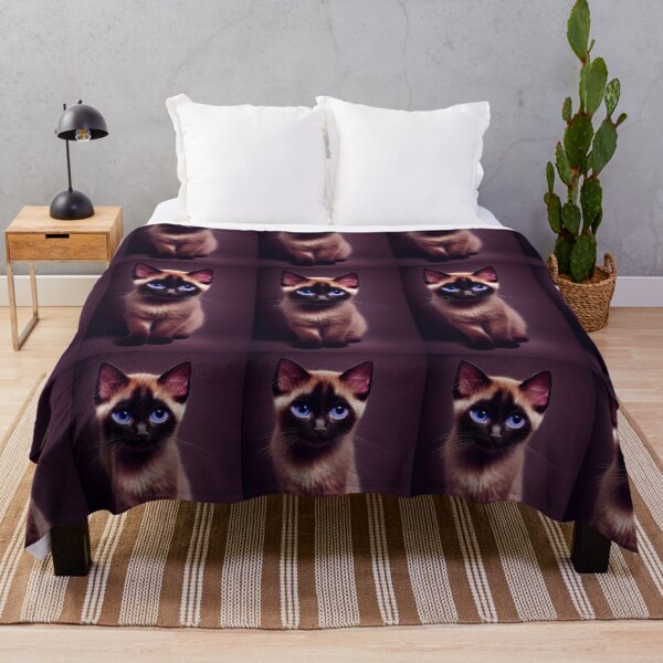 Item preview, Siamese kitten designed and sold by inkMortar.