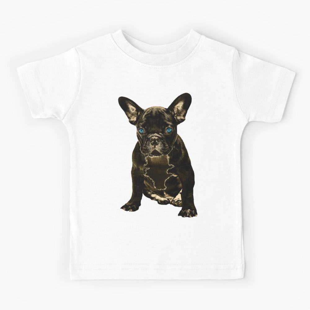 French Bulldog Dog Blue Eyes Kids T Shirt By Mrose8 Redbubble