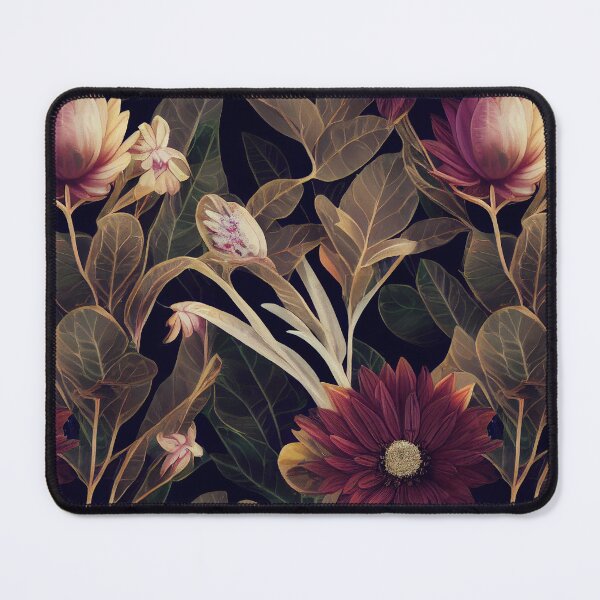 Item preview, Patrón botánico tropical boho vintage oscuro designed and sold by Lenkooo.