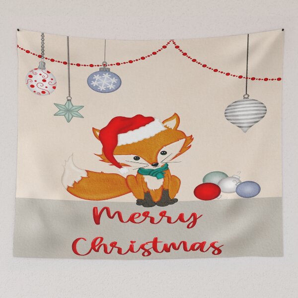 Item preview, Cute Christmas fox  designed and sold by MLD112.