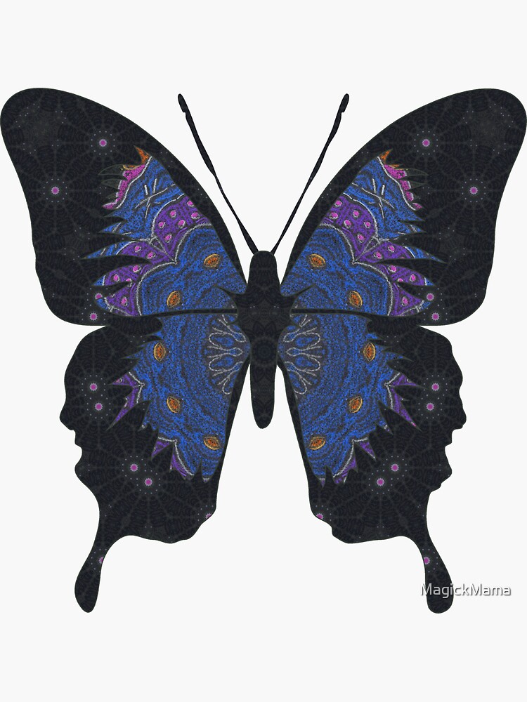 Thumbnail 3 of 3, Sticker, Butterfly Alchemy designed and sold by MagickMama.