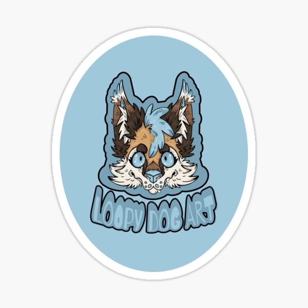Loopy Dog Art Fennec Fox Sticker