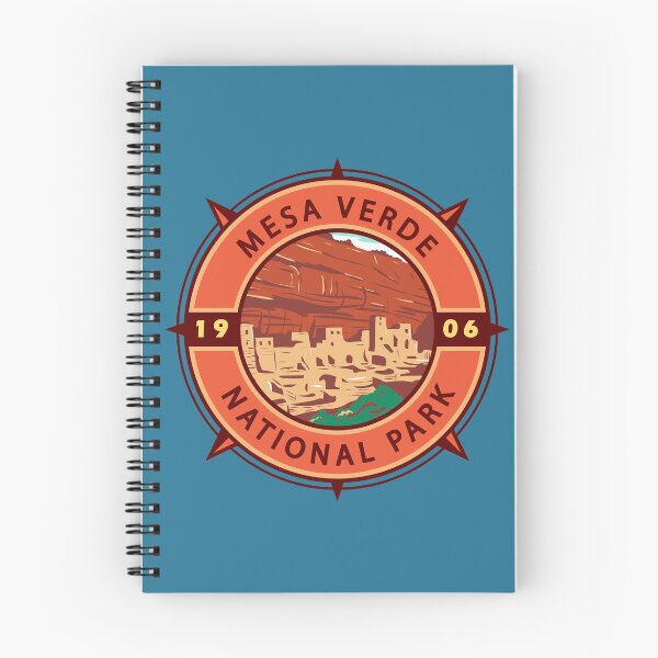 Item preview, Mesa Verde National Park Retro Compass Emblem designed and sold by KrisSidDesigns.