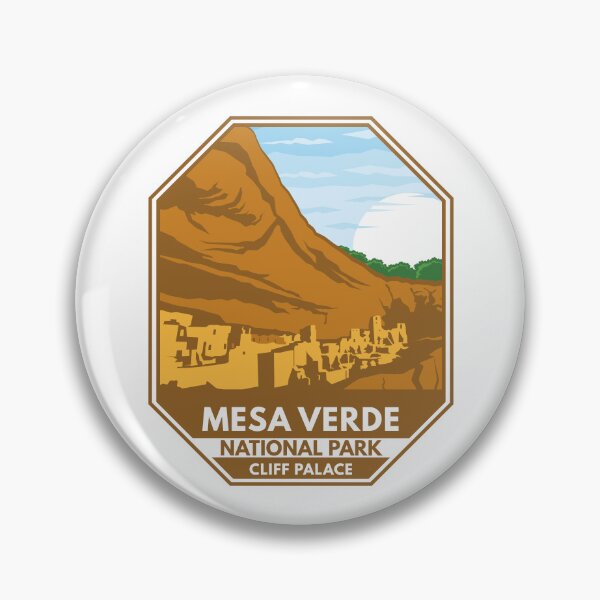 Item preview, Mesa Verde National Park Cliff Palace Retro Emblem designed and sold by KrisSidDesigns.