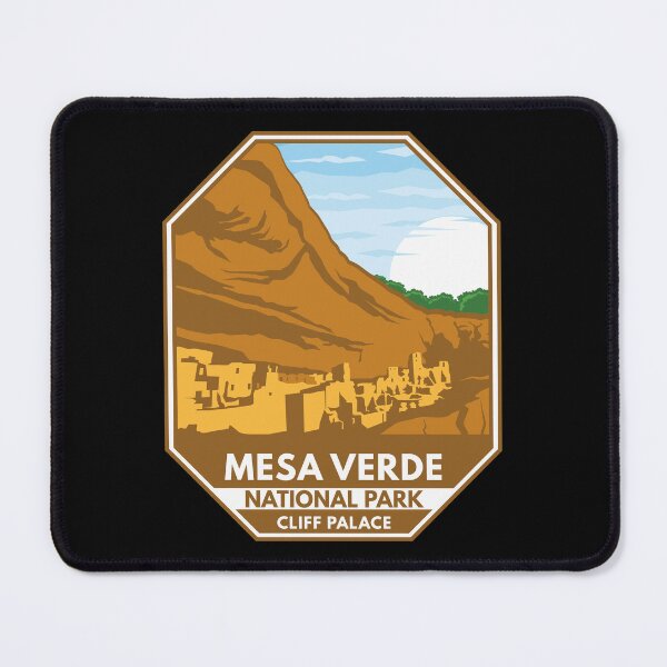 Item preview, Mesa Verde National Park Cliff Palace Retro Emblem designed and sold by KrisSidDesigns.