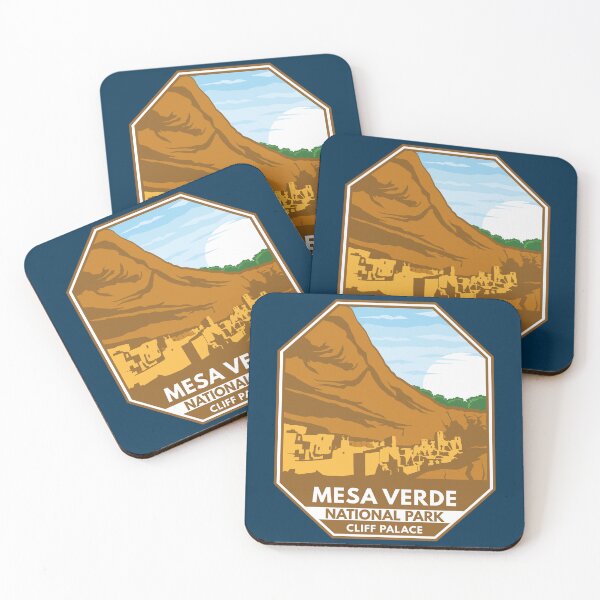 Item preview, Mesa Verde National Park Cliff Palace Retro Emblem designed and sold by KrisSidDesigns.
