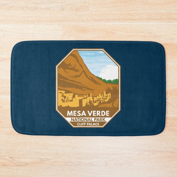 Item preview, Mesa Verde National Park Cliff Palace Retro Emblem designed and sold by KrisSidDesigns.