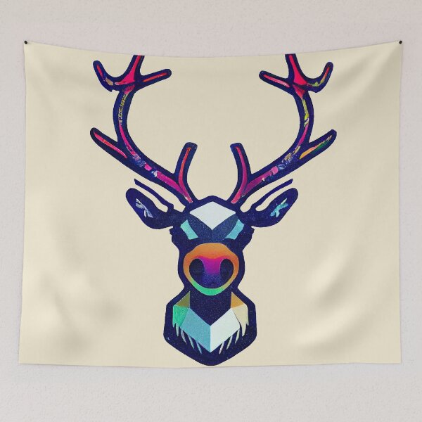 Item preview, Reindeer with beautiful colors designed and sold by Nisyo.