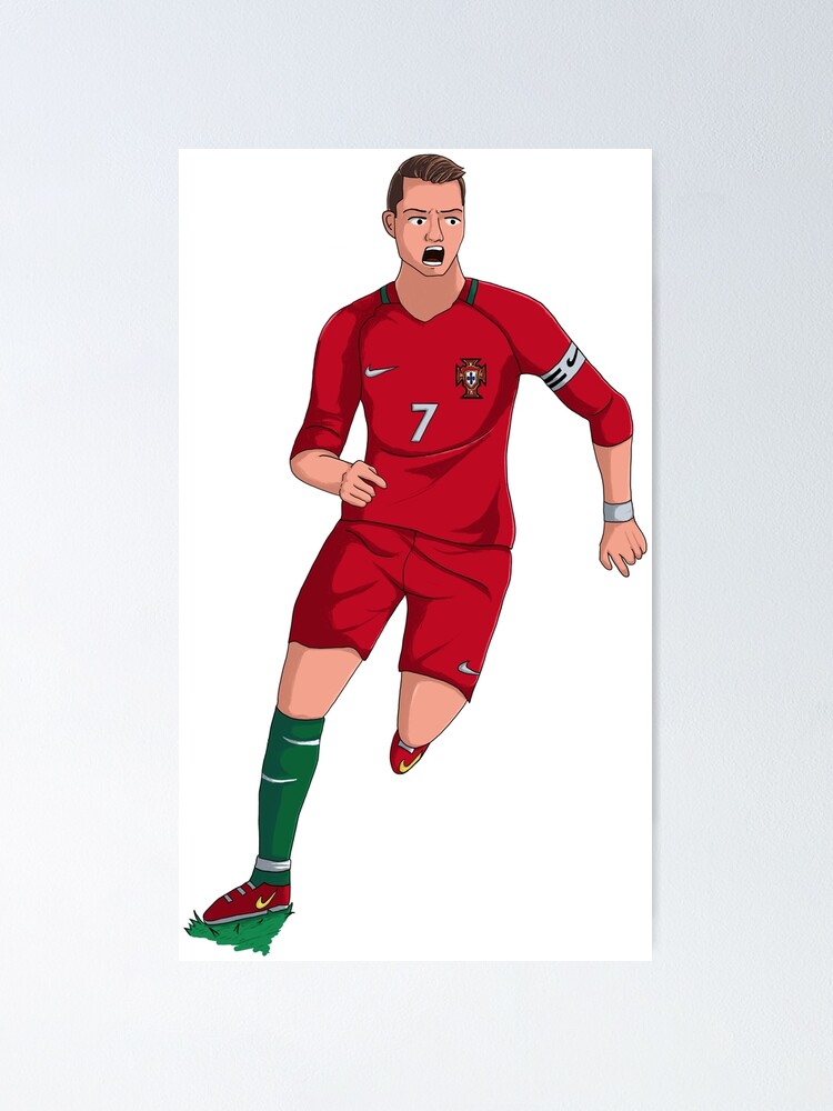 CRISTIANO RONALDO "WEARING PORTUGAL FOOTBALL JERSEY" POSTER -  Soccer / Football