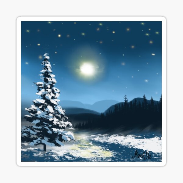 Item preview, wintertime designed and sold by MariBeArt.