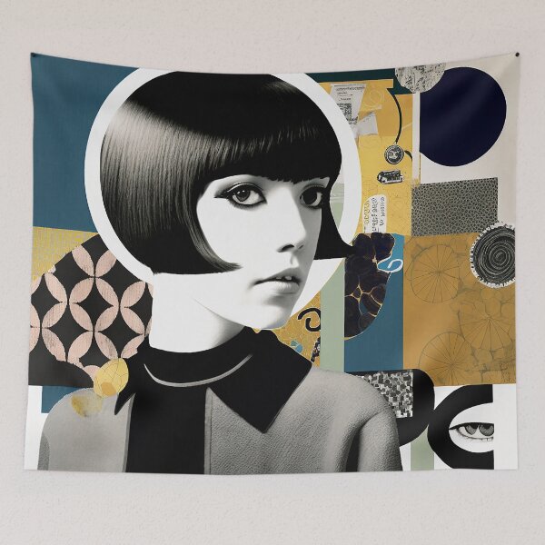 Item preview, Abstract Collage Mary Quant designed and sold by Aspectvs.