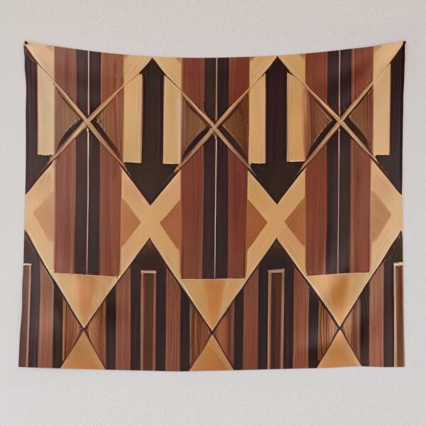 Item preview, Abstract geometric woodwork designed and sold by Gus Wolvius.