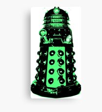 Dalek - Green Canvas Print