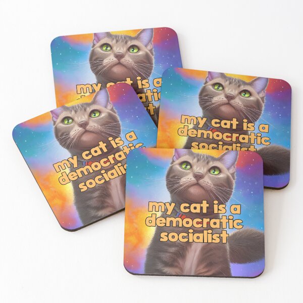 Item preview, My Cat Is A Democratic Socialist designed and sold by Man Of Pixels.