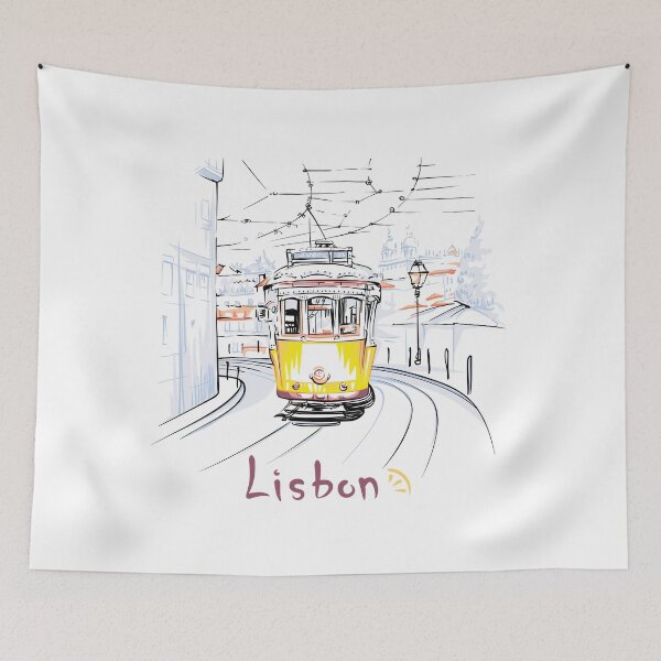Item preview,  Famous vintage yellow 28 tram in Lisbon designed and sold by kavalenkavart.