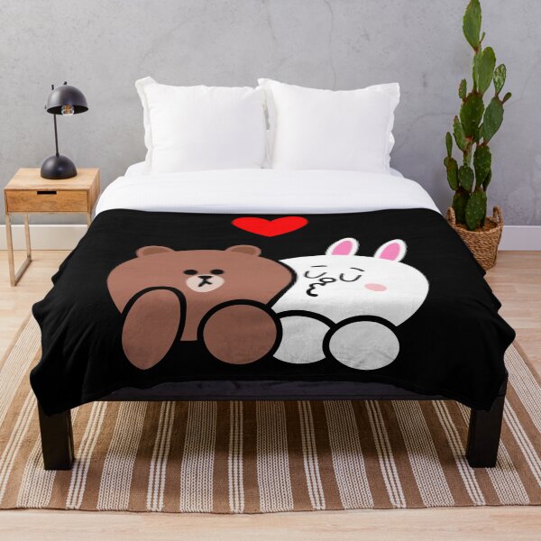 Item preview, Brown bear and Cony in love designed and sold by NICRICE.