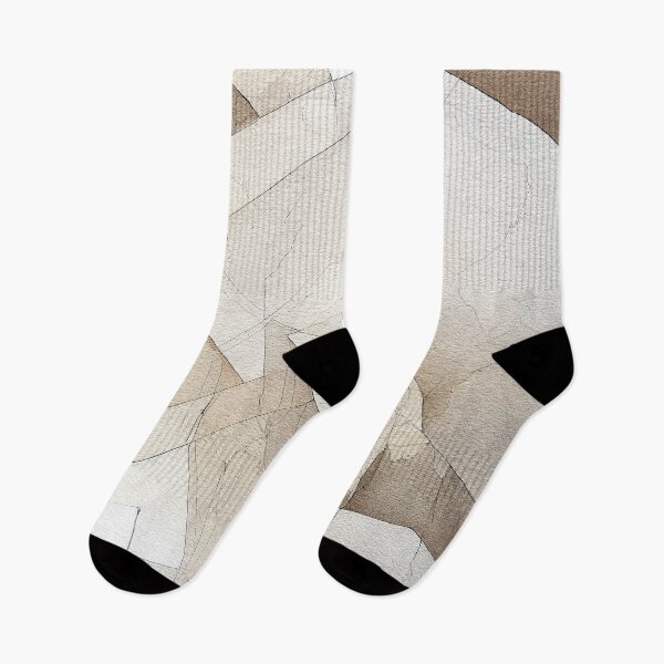 Item preview, Minimalist Abstract Polygonal shapes in white and beige designed and sold by pcusine.