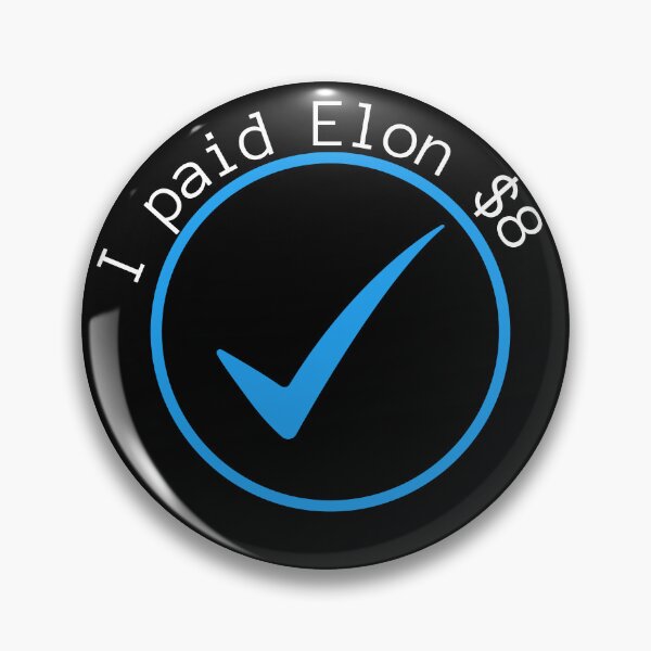 Item preview, I Paid Elon $8 For This Checkmark (White Text) designed and sold by SquishStitches.
