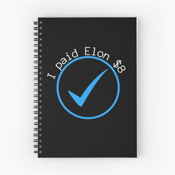 Item preview, I Paid Elon $8 For This Checkmark (White Text) designed and sold by SquishStitches.
