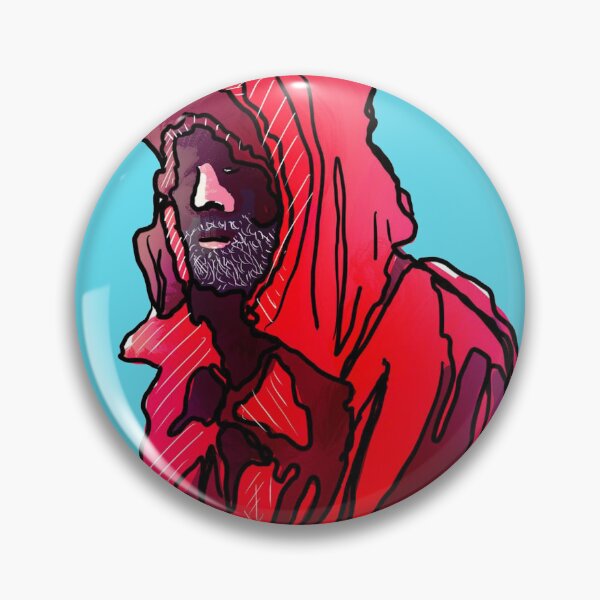 Item preview, Rain jacket, crazy expressive portrait of a fisherman designed and sold by dusso.