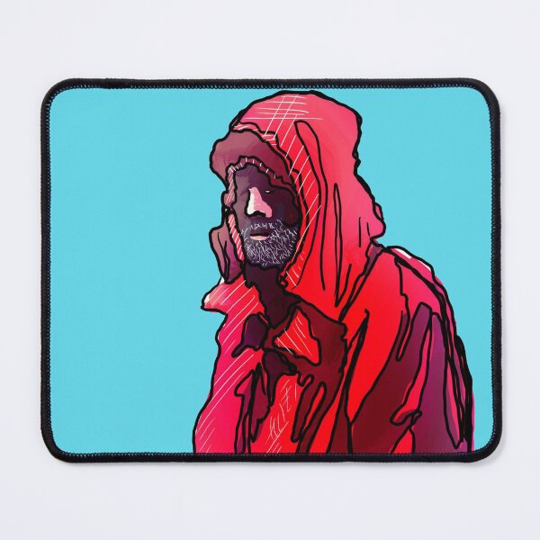 Item preview, Rain jacket, crazy expressive portrait of a fisherman designed and sold by dusso.