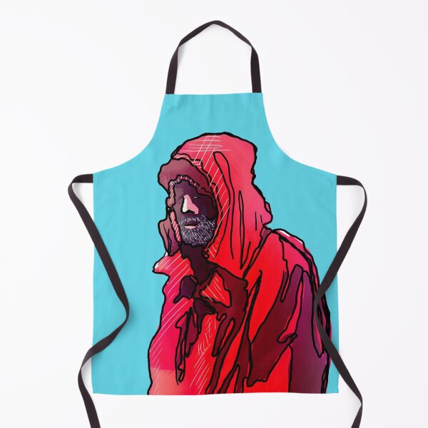 Item preview, Rain jacket, crazy expressive portrait of a fisherman designed and sold by dusso.