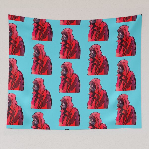 Item preview, Rain jacket, crazy expressive portrait of a fisherman designed and sold by dusso.