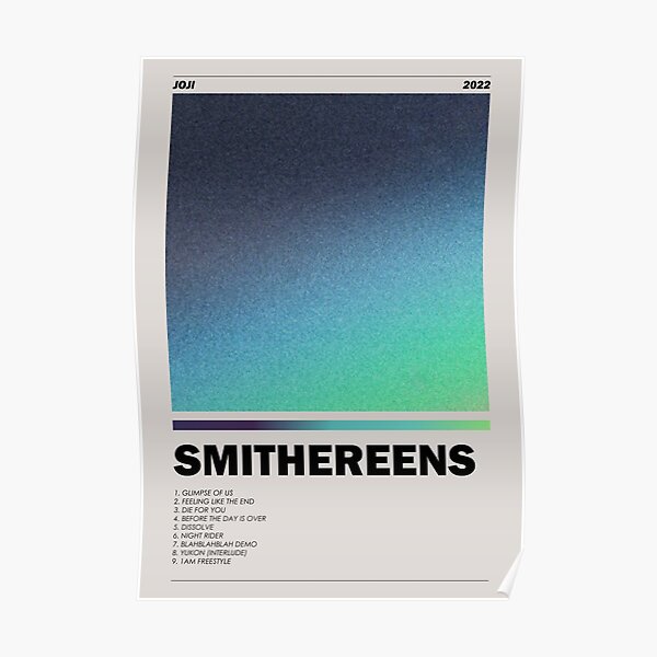 Smithereens | Joji | Album Poster & More | Poster