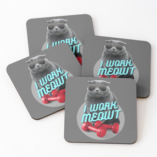 Item preview, I work MEOWt designed and sold by MerchFever.