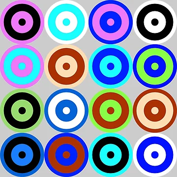 Artwork thumbnail, Multi-pattern Retro Mod Roundel 2 by ModSupporters
