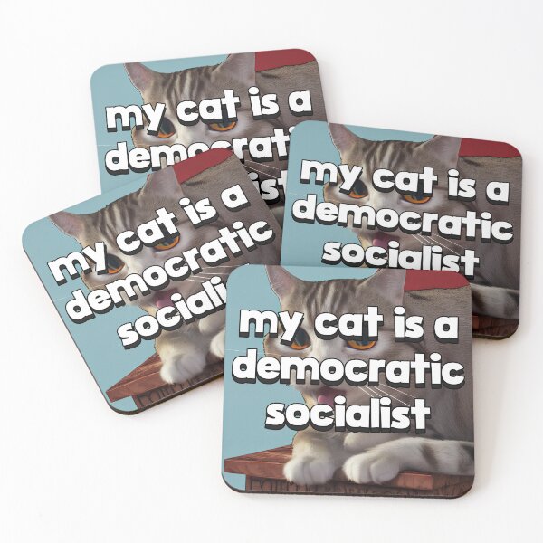 Item preview, My Cat Is A Democratic Socialist Kitten designed and sold by Man Of Pixels.