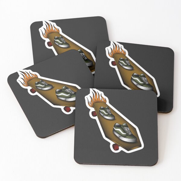 Item preview, COFFIN FLAME SKATE - GREEN designed and sold by hugoncalves.